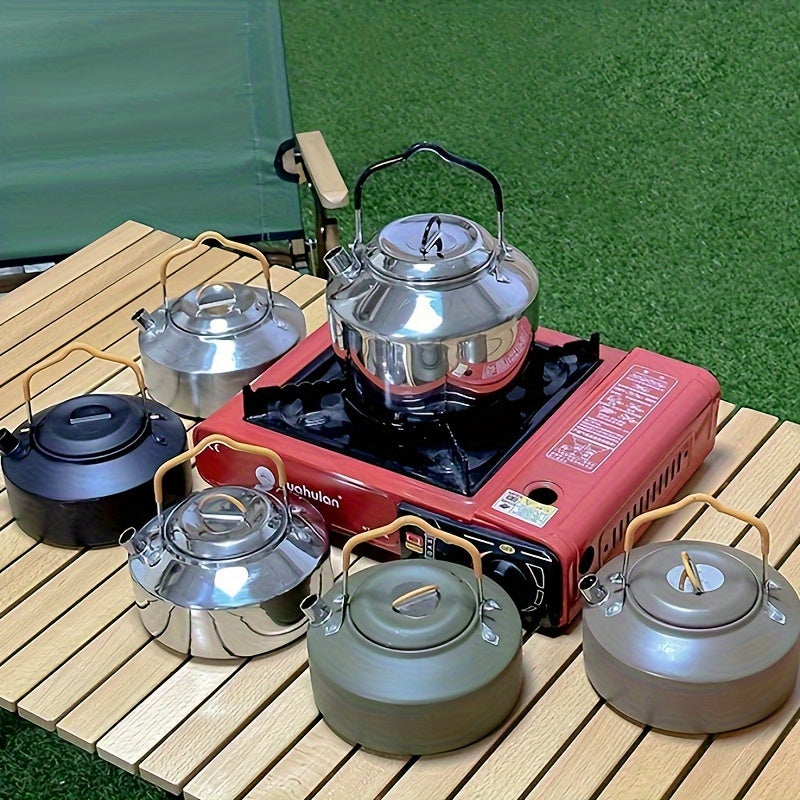 Portable Stainless Steel Camping Kettle for Outdoor Activities