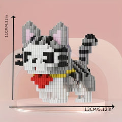 4000PCS Kitty Block Toy Creative DIY Puzzle Cat Lovers Birthday Gift