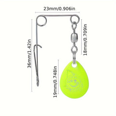 Metal Hard Bait Blade for Soft Lure Fishing Tackle