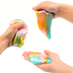 Tricolor Galaxy Slime Pack Non Sticky Putty Toy Slime For Boys Girls