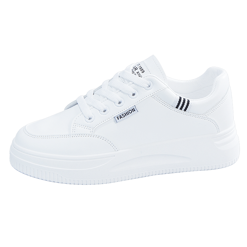 Women's Platform Skate Shoes Height Increasing Lace Up Non Slip Sneakers