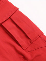 Boys Teen Casual Plain Pocket Side Jeans Pants Spring Autumn