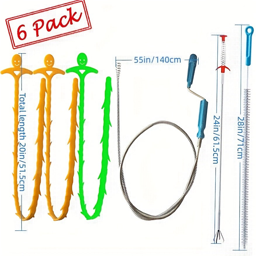 Four Claw Pipe Dredger Set Clog Remover Tool for Drain Cleaning