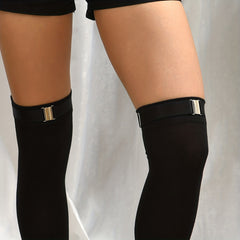 Non slip Garter Buckle Adjustable Stockings Boots Elastic Leg Ring