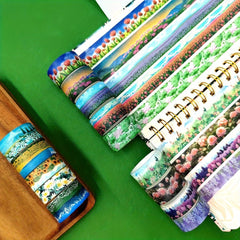 14 Rolls Floral Theme Washi Tape Collection Creative Craft Accessories