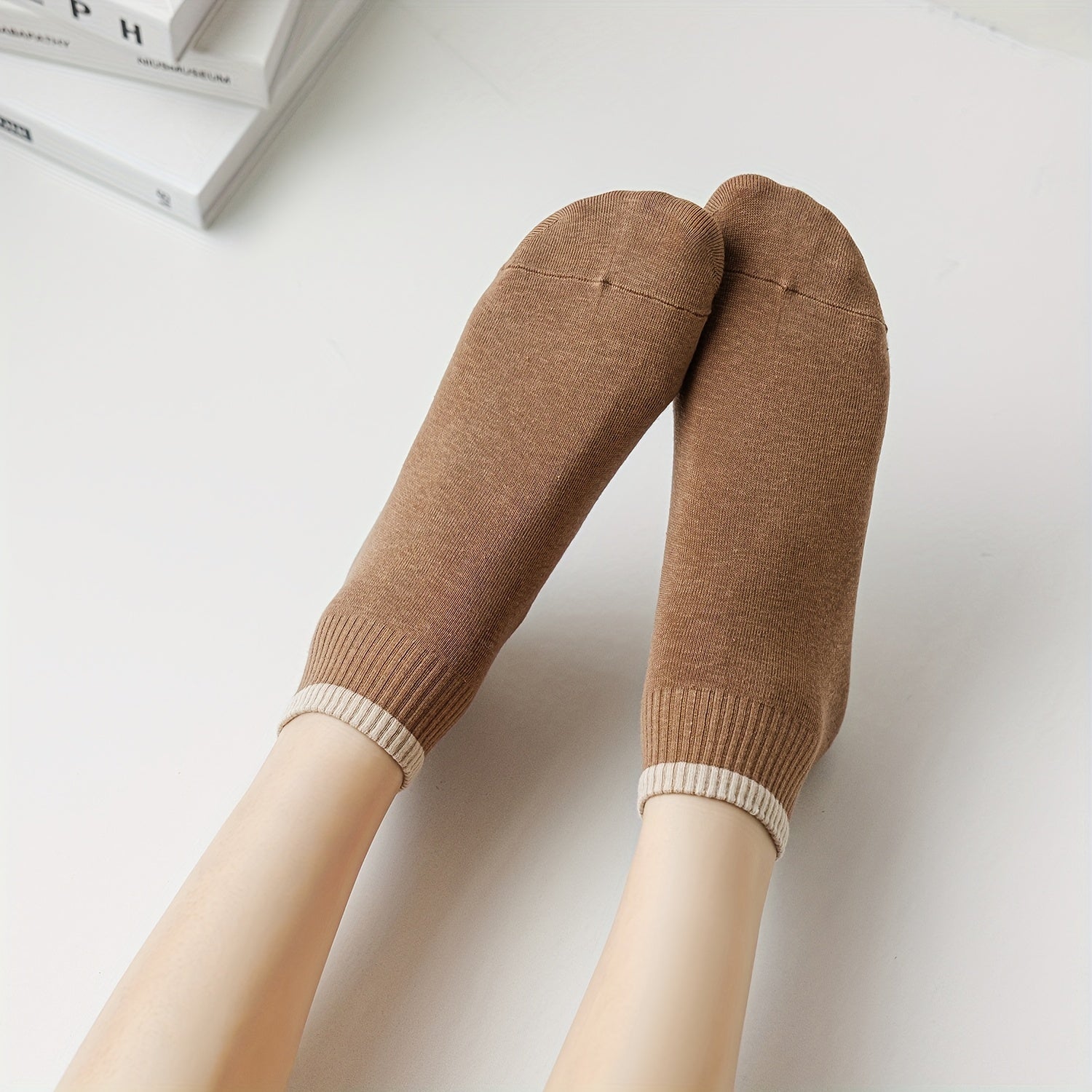 5 Pairs Women's Comfy & Crew Short Socks - Stockings & Hosiery