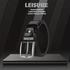 Men's PU Leather Business Belt for Dress Pants