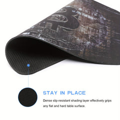 B Word Thickened Anti-Skid Rubber Mouse Pad for PC Laptop