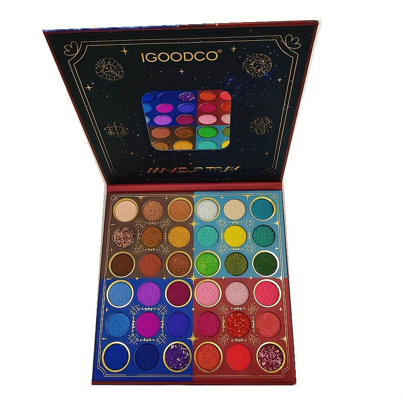 Brown Tone Women's Daily Makeup Palette Pearly Shimmer Matte Glitter Finish