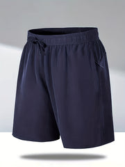 Men's Breathable Quick Dry Shorts With Pockets Drawstring Waist