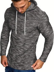 Men's Knitted Hoodie Casual Streetwear Pullover Hooded Sweatshirt