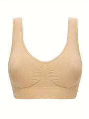 Plus Size Sports Bra Seamless Wireless Running Yoga Bra