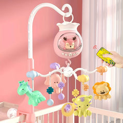 Cute Lucky Bell Bed Rattle & Plush Rings for 0-3 Year Olds