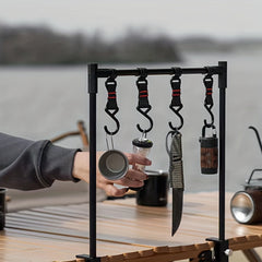 Desktop Storage Rack Aluminum Lightweight Adjustable Base Clamp Hanging Rack