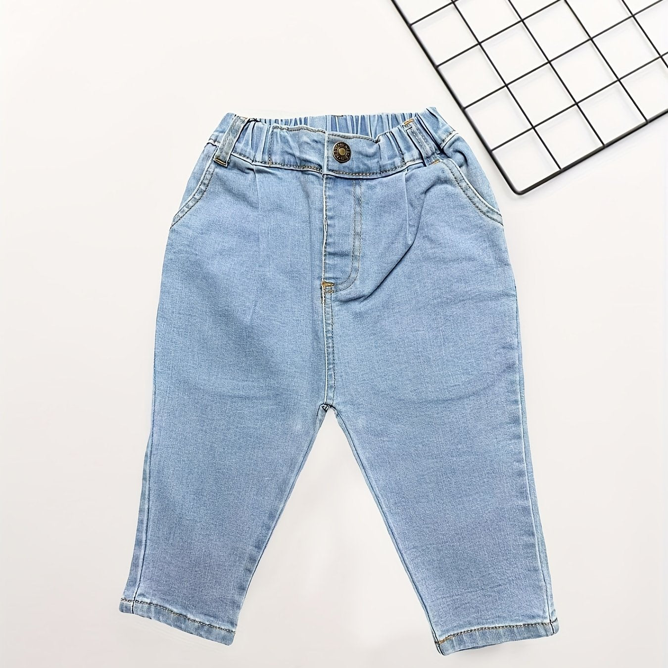 Girls Loose Fit Denim Pants Casual Jeans For Kids