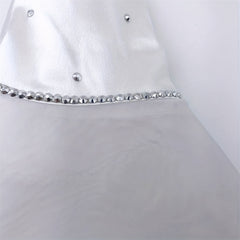 Mesh Breathable Bucket Hat Rhinestone Decor Lightweight Sunshade
