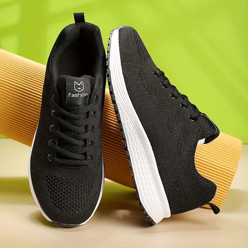 Women's Lace Up Running Shoes Comfort Mesh Sneakers