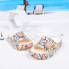 Cartoon Animal Women's Slippers Indoor Non Slip Shoes Open Toe House Shoes