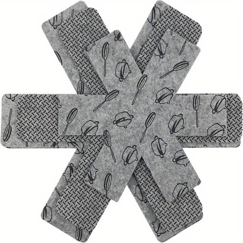 Anti Slip Pot and Pan Protectors 3 Sizes Gray