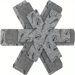 Anti Slip Pot and Pan Protectors 3 Sizes Gray
