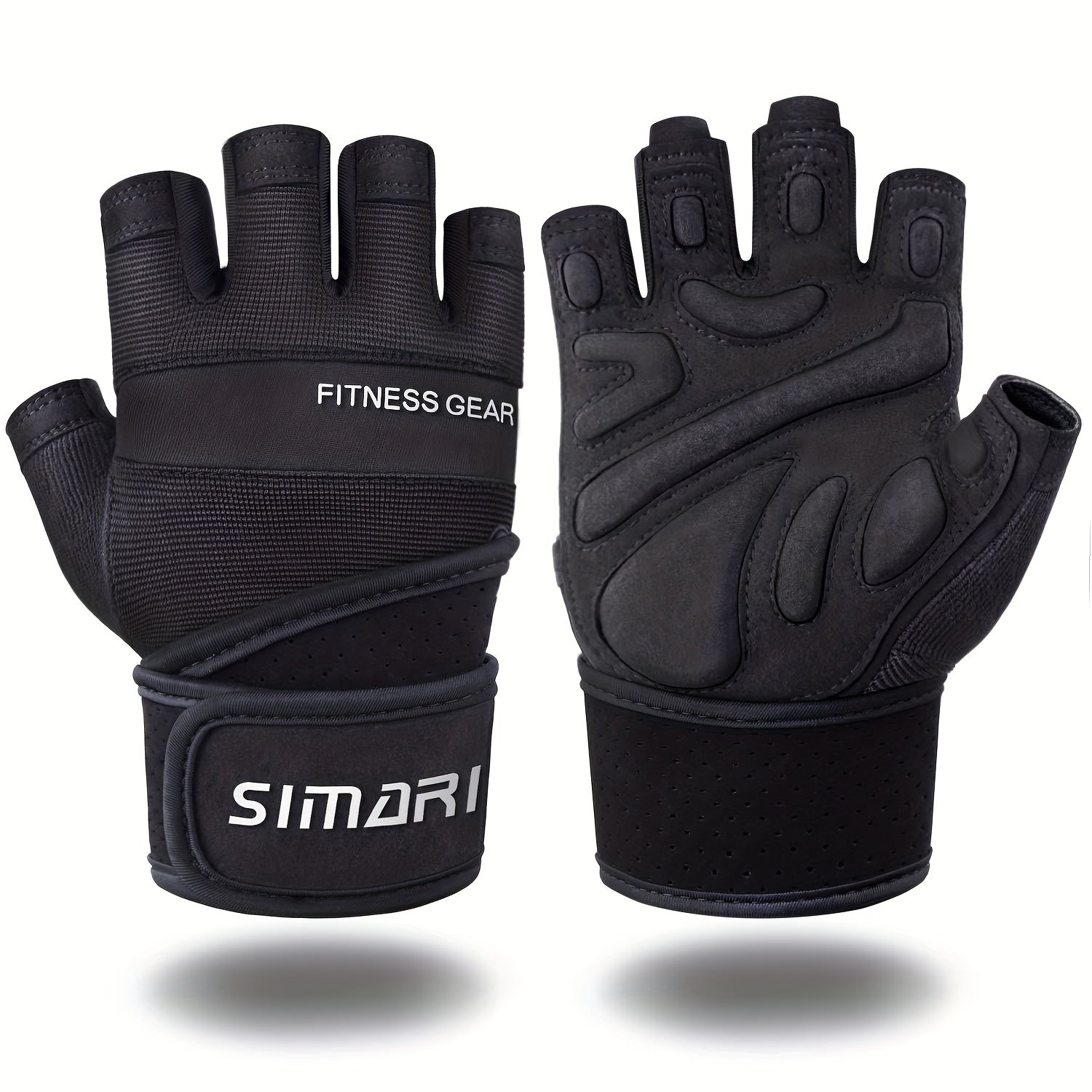 Full Palm Protection Sports Gloves for Weightlifting Fitness Exercise
