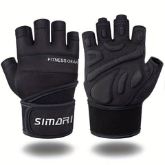 Full Palm Protection Sports Gloves for Weightlifting Fitness Exercise