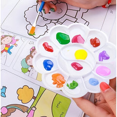 Plastic Paint Palette for Kids and Students - School Art Supplies