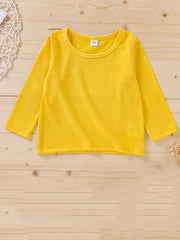 Kid's All Match Round Neck Pullover Top Long Sleeve Casual Sweatshirt