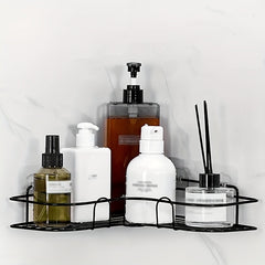 Triangle Wall Mounted Shower Caddy Rack Bathroom Kitchen Storage Organization
