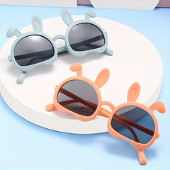 Boys Bunny Ear Sunglasses UV Protection Kids Accessories