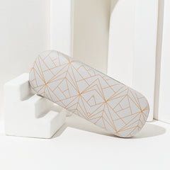 Solid Glasses Case for Women with Line Print