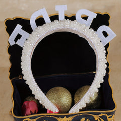 Faux Pearl Headband Vintage Bride Jewelry Bridal Hair Accessories