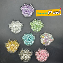 Colorful Cat Paw Squeeze Toys - Soft Sensory Fidget Toys, Party Favors