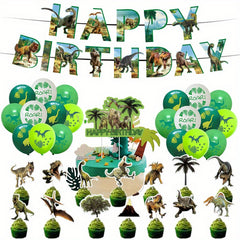 Dinosaur Birthday Party Decoration Set