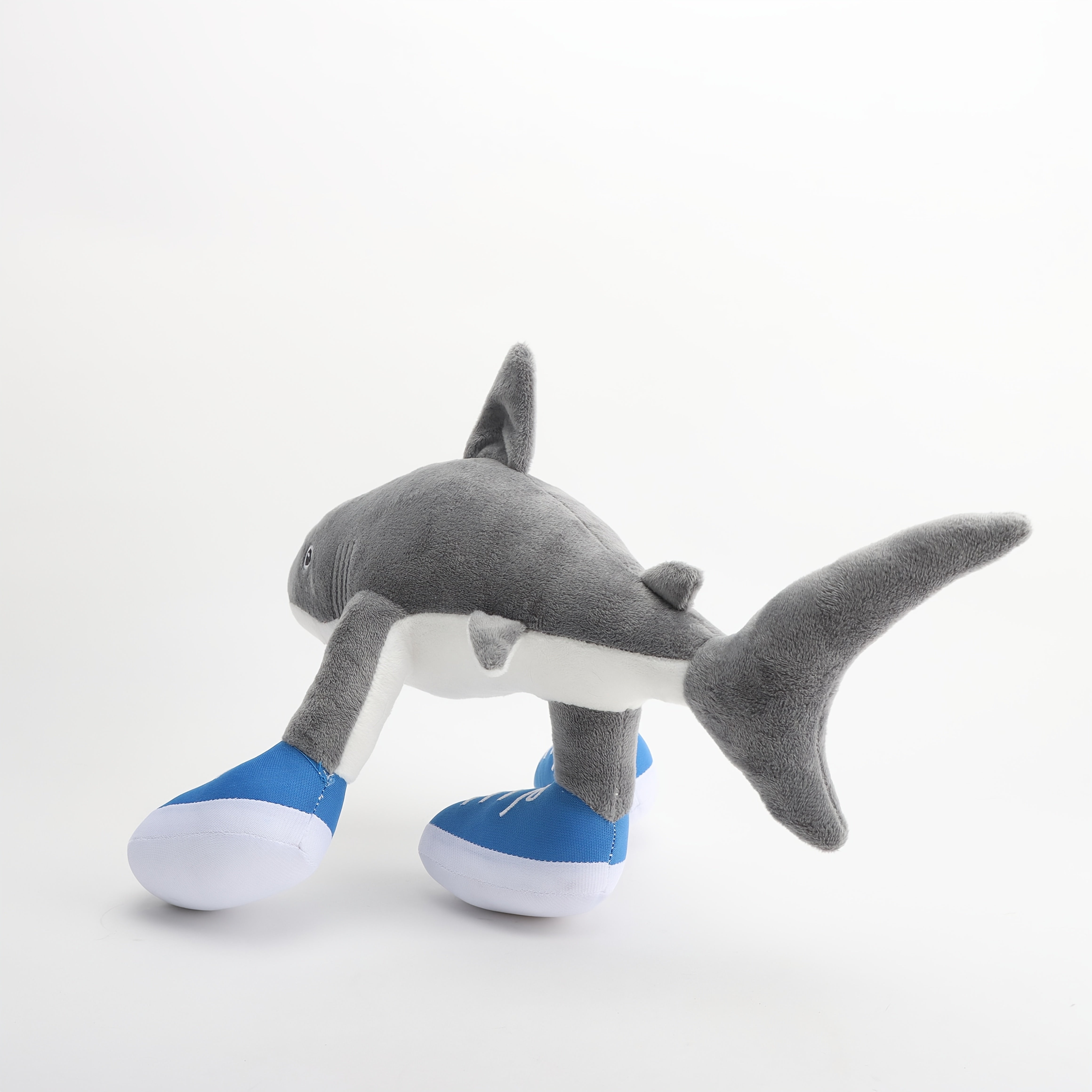 Soft Plush Shark Toy Sneaker Clad Funny Companion Doll Gift