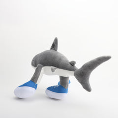 Soft Plush Shark Toy Sneaker Clad Funny Companion Doll Gift