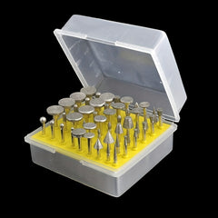 50pcs Diamond Coated Grinding Head Burrs Set for Rotary Tool