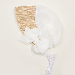 Adorable Dovetail Bow Baby Court Hat