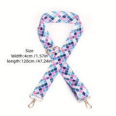 Floral Pattern Adjustable Shoulder Strap Colorful Purse Strap
