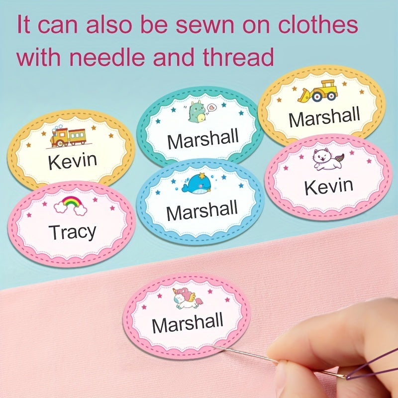 24pcs Boy Custom Name Tag Sticker MEDIUM 4.5x3cm Sewing Clothing Label