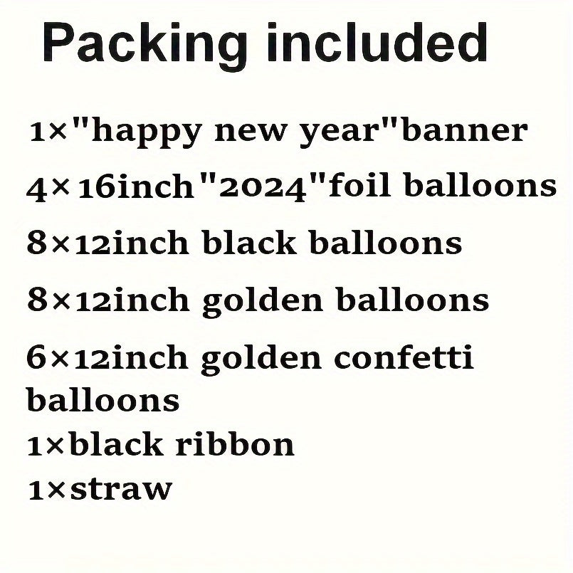 29pcs New Year Party Balloon Decoration Set