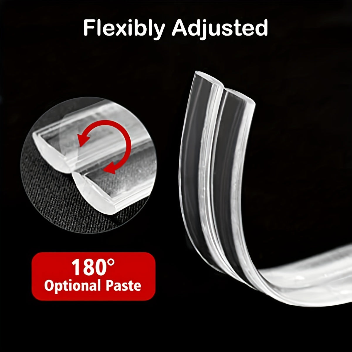 Baby Proofing 199 Clear Edge Protector Strip With Silicone Corner Protector