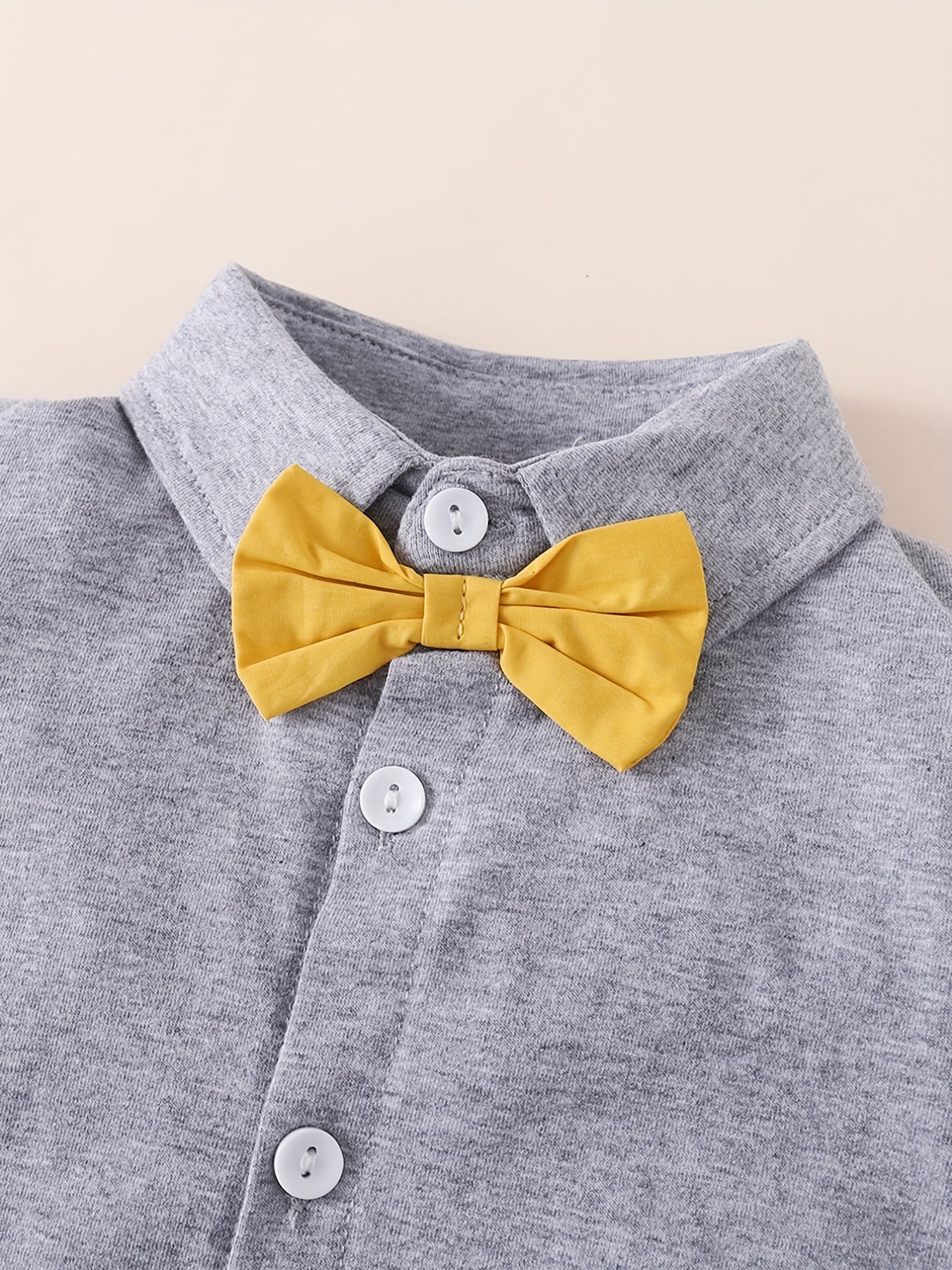 Boys Short Sleeve Bowtie Shirt & Shorts Set