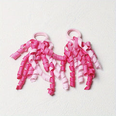Grosgrain Ribbon Roll Rubber Band Bows Hair Accessory for Girls Children