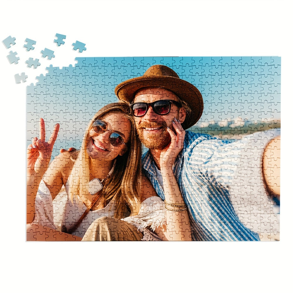 Custom Wooden Puzzle Photo Painting Personalized Portrait Gift