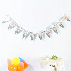 Lion Giraffe Triangle Banner Jungle Theme Party Supplies