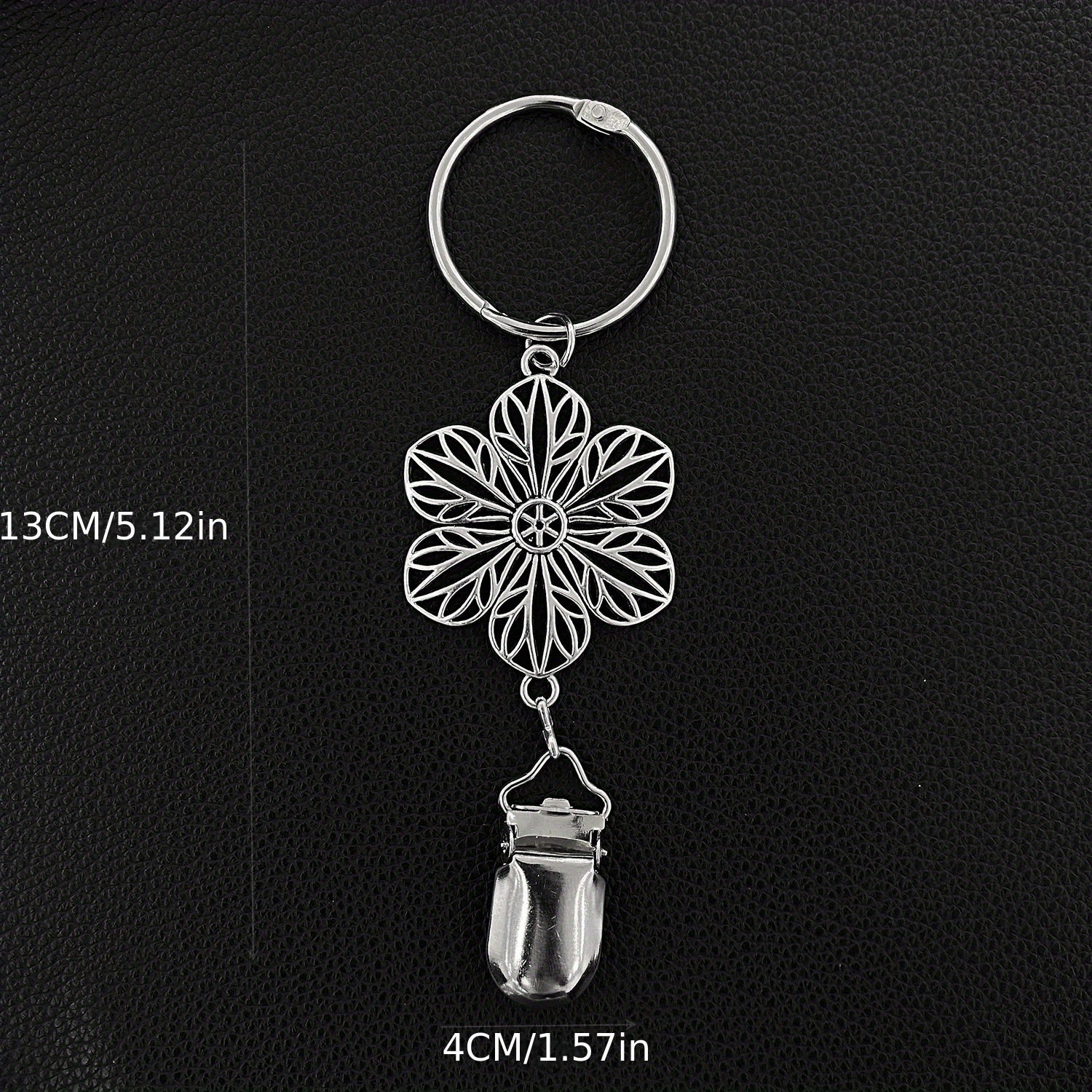Vintage Flower Hollo Out Metal Hat Clip for Women