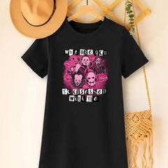 Halloween Grim Reaper Print Tee Dress