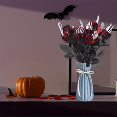 6pc 38.99cm Skeleton Roses for Halloween Decor