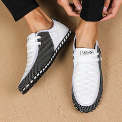Men's PU Leather Round Toe Oxfords Comfortable Dress Shoes